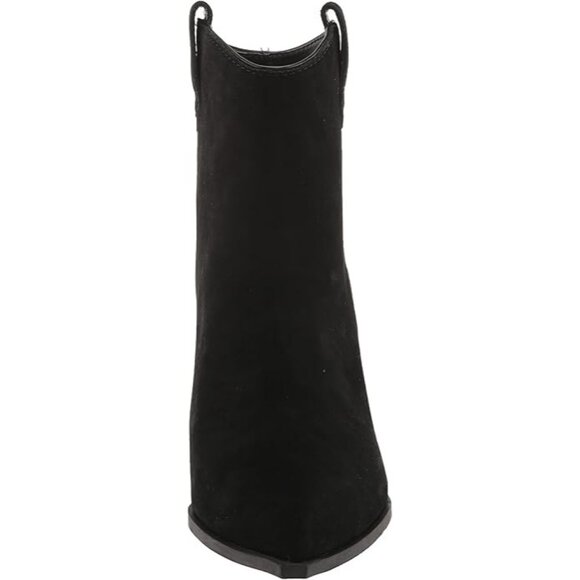 Kenneth Cole Women's Kara Leather Ankle Loafer Block Heel Pointed Toe Black 6.5 - Picture 6 of 8